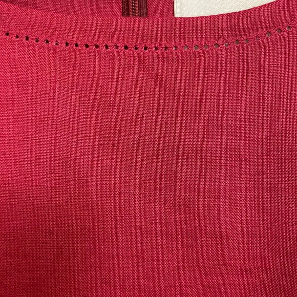 NWT Madison Studio Sheath Linen Red Dress, Size 12 - Picture 2 of 10